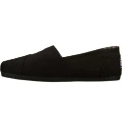 SKECHERS Women's BOBS Plush Canvas Slip-On Shoes 9 SKECHERS Women's BOBS Plush Canvas Slip-On Shoes -Skechers 1362691 001 alt4