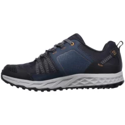 SKECHERS Men's Escape Plan Trail Shoes, Navy/Orange -Skechers 2029695 402 alt2