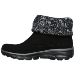 SKECHERS Women's Easy Going Heighten Fold Over Knit Collar Bootie -Skechers 2061762 001 alt2