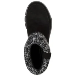 SKECHERS Women's Easy Going Heighten Fold Over Knit Collar Bootie -Skechers 2061762 001 alt4