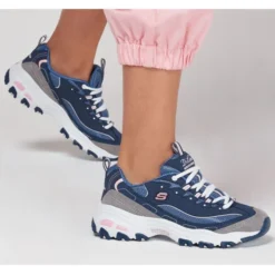 SKECHERS Women's D'Lites - New Journey Sneaker -Skechers 2071168 402 alt5