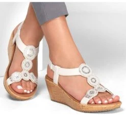 SKECHERS Women's Beverlee - Date Glam Sandal -Skechers 2079422 103 alt5