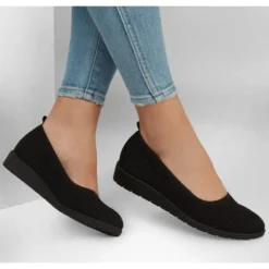 SKECHERS Women's Cleo Flex Wedge - Flipside Shoes -Skechers 2081268 001 alt5