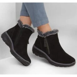 SKECHERS Women's Relaxed Fit: Easy Going - High Zip Boots 11 SKECHERS Women's Relaxed Fit: Easy Going - High Zip Boots -Skechers 2082036 001 alt5